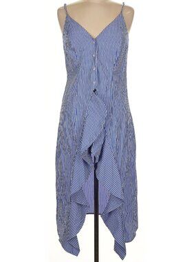 IRIS Striped High Low Tank Blouse Dress - M - NWT*